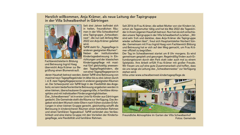 Gärtringer Mitteilungsblatt